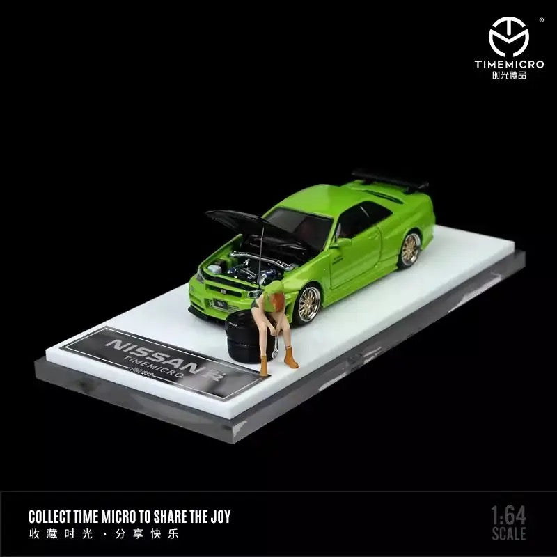 Timemicro Nissan Skyline R34 GTR With Figure