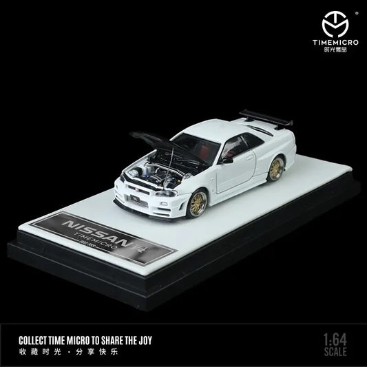 Timemicro Nissan Skyline R34 GTR White