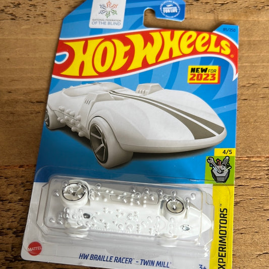 Hot Wheels Mainline US Card HW Braille Racer Twin Mill