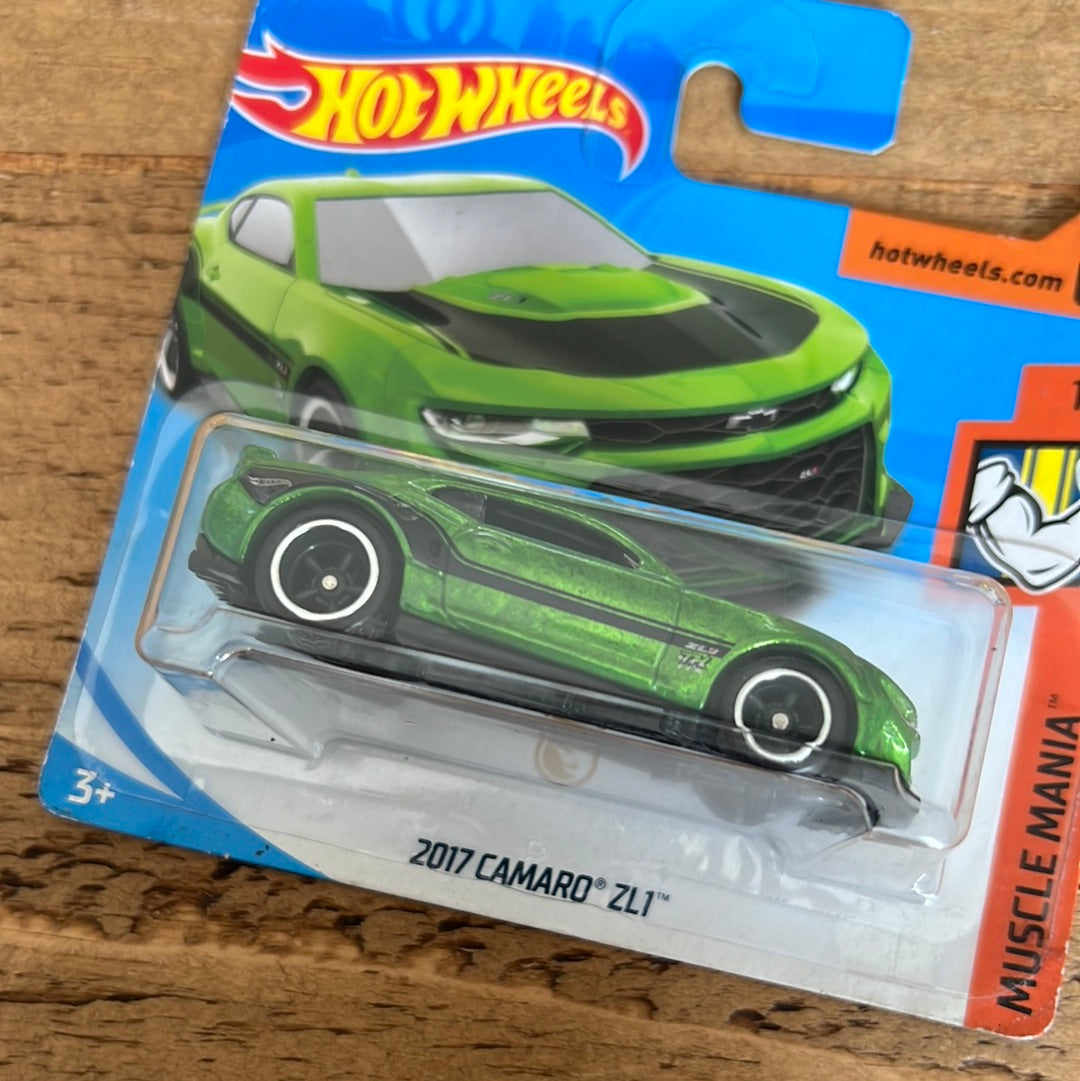 Hot Wheels Super Treasure Hunt 2017 Camaro ZL1 Short Card