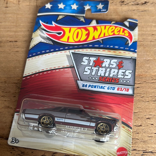 Hot Wheels US Exclusive Stars & Stripes 64 Pontiac GTO
