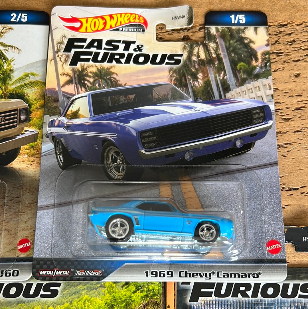 Hot Wheels Premium Fast & Furious Full Set Of 5