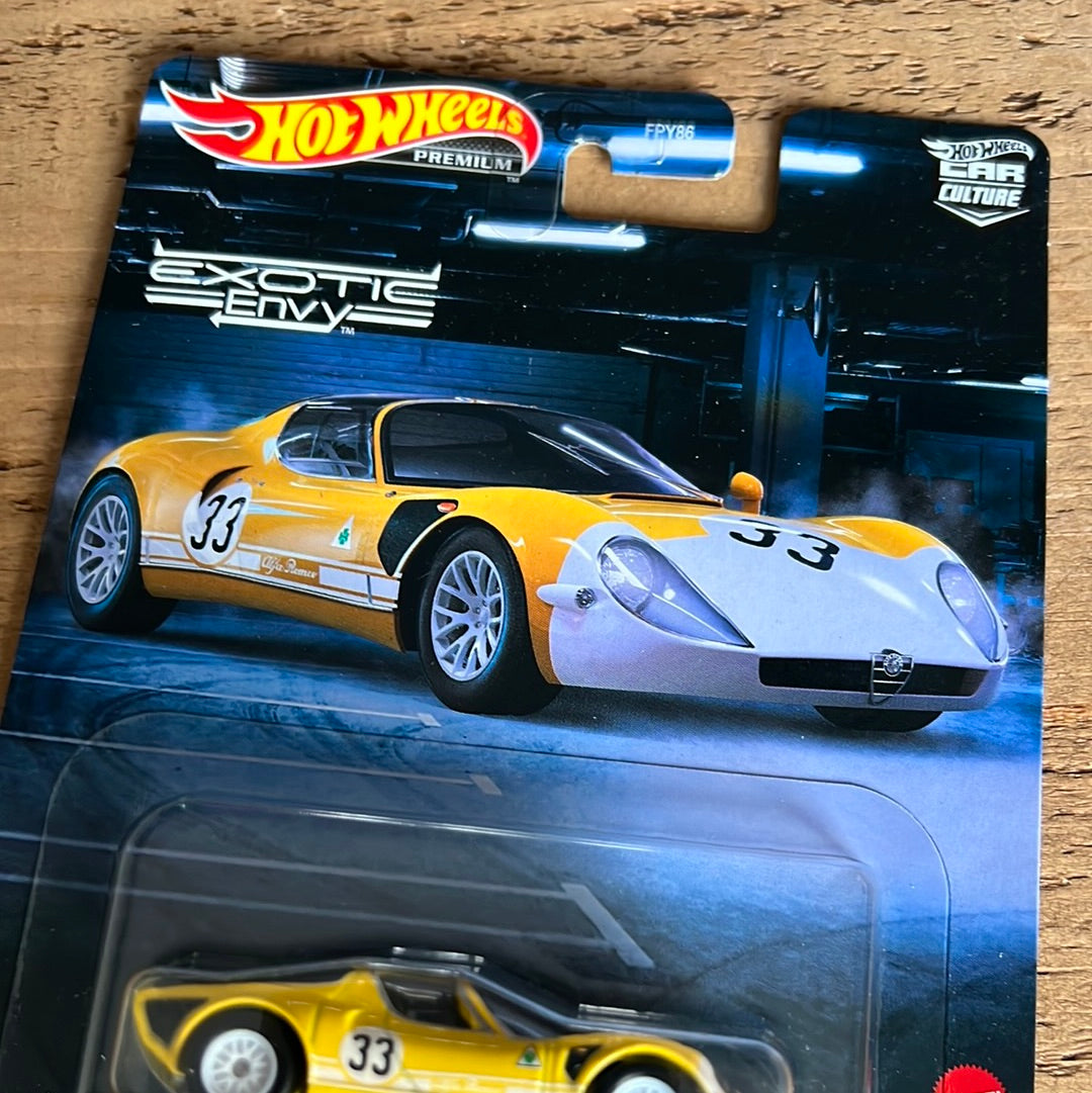 Hot Wheels Premium Exotic Envy 69 Alfa Romeo 33 Stradale