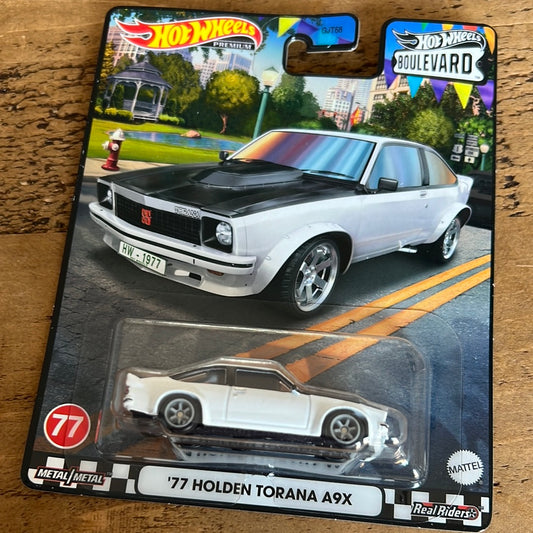 Hot Wheels Premium Boulevard 77 Holden Torana A9X Bad Card