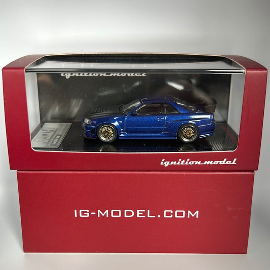 Ignition Model Nissan Skyline R34 GTR Z Tune Bayside Blue