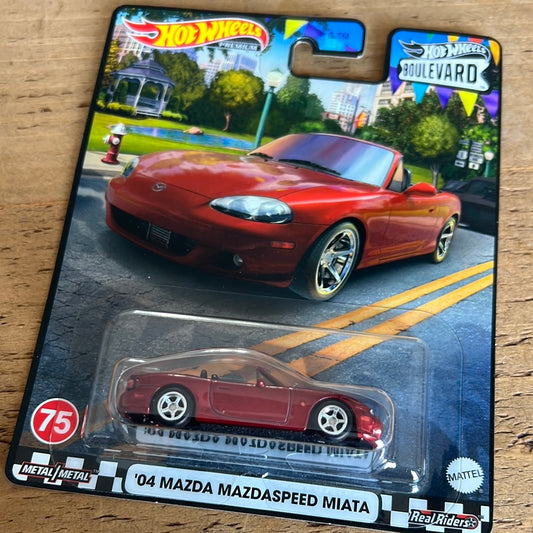 Hot Wheels Premium Boulevard 04 Mazda Mazdaspeed Miata MX5