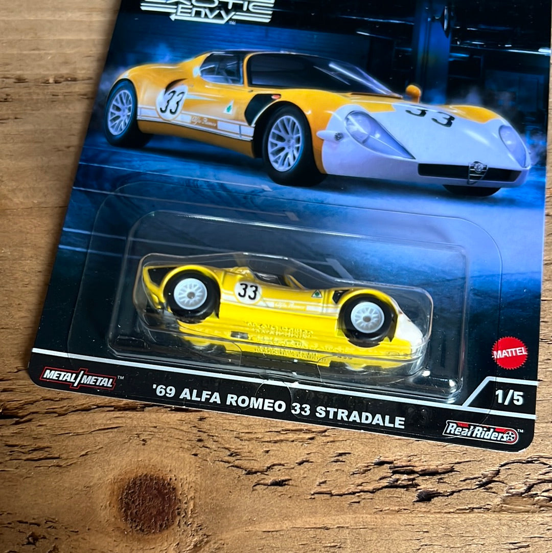 Hot Wheels Premium Exotic Envy 69 Alfa Romeo 33 Stradale