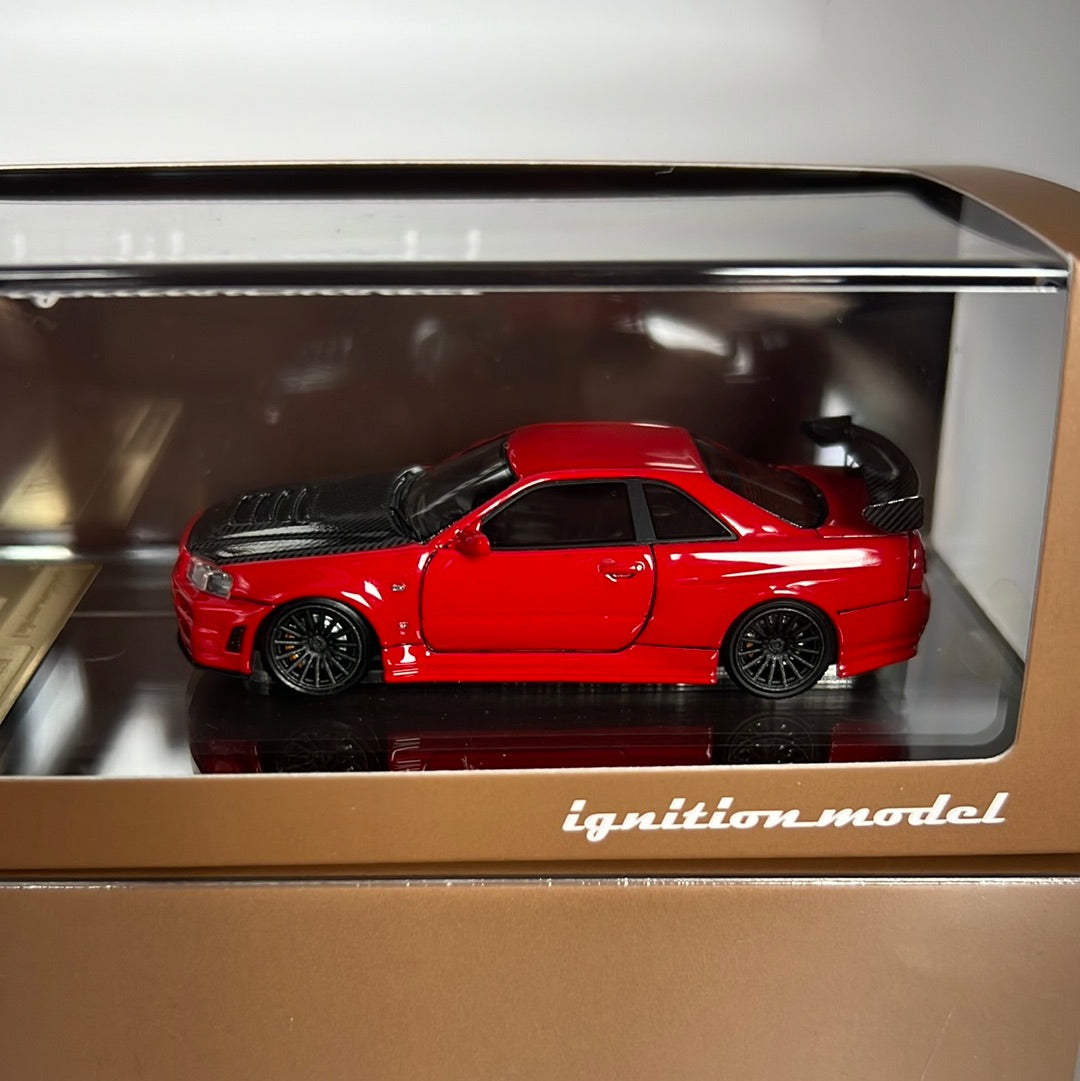 Ignition Model Resin Nissan Skyline R34 GTR R Tune Red