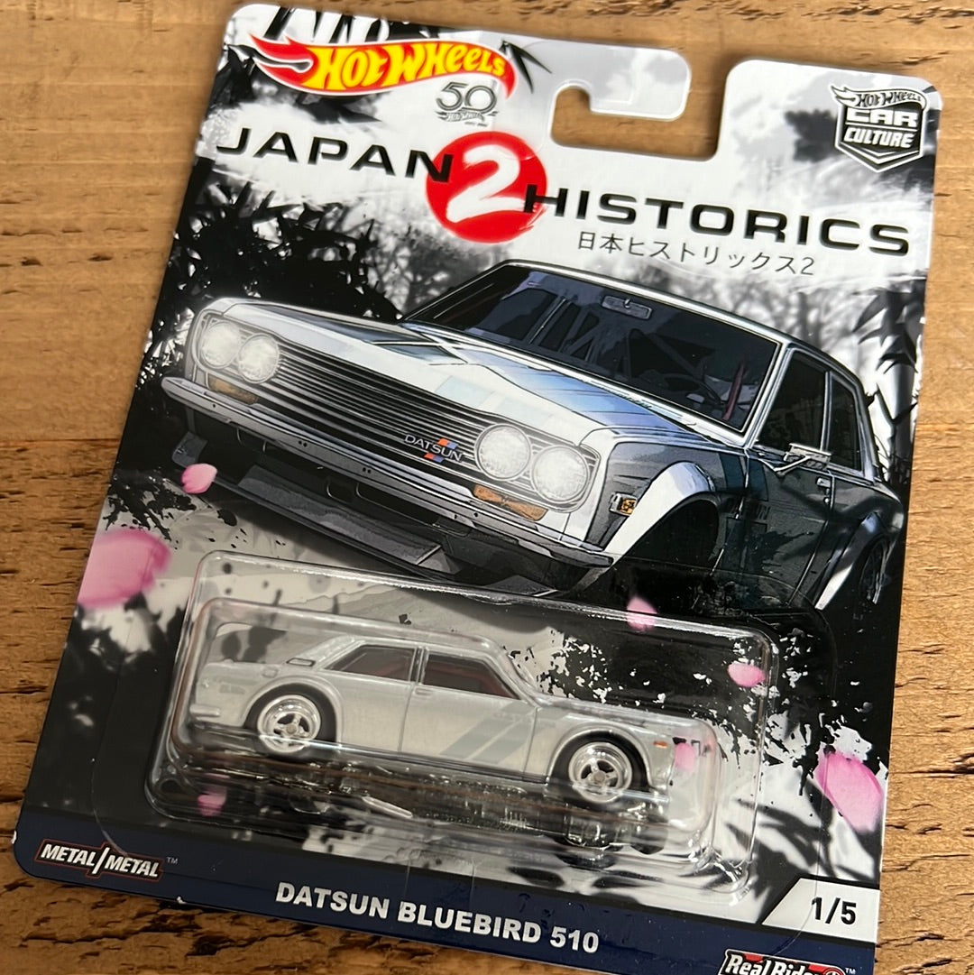 Hot Wheels Premium Japan Historics 2 Datsun Bluebird 510 Bad Card