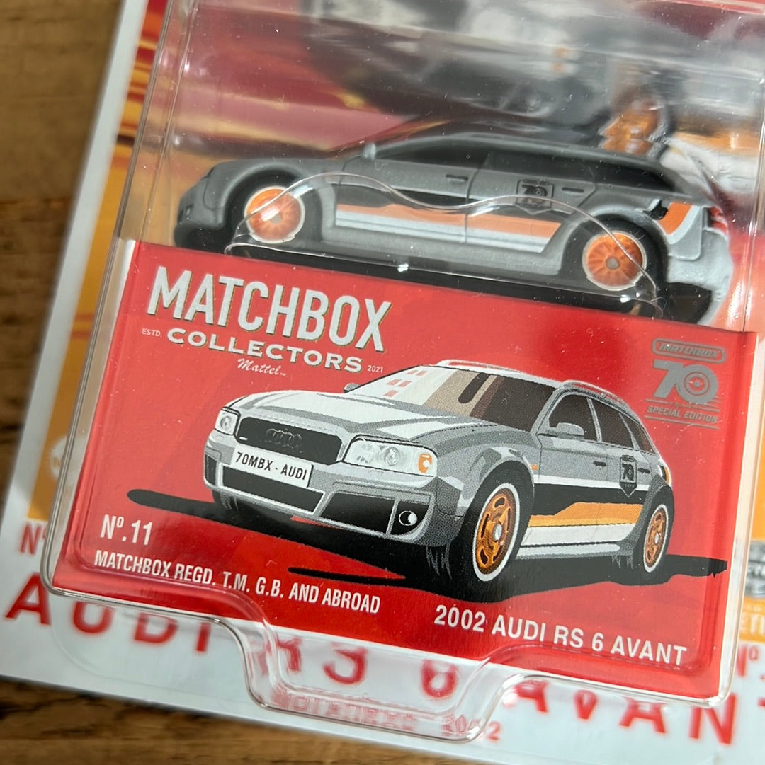Matchbox Collectors Edition 70TH Anniversary 2002 Audi RS6 Avant