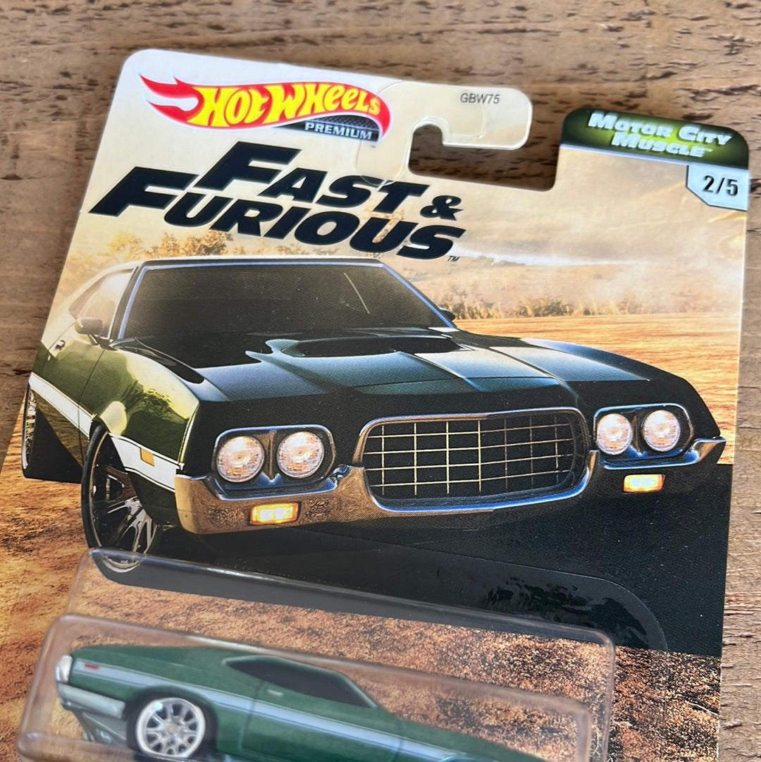 Hot Wheels Premium Fast & Furious 72 Ford Gran Torino Sport