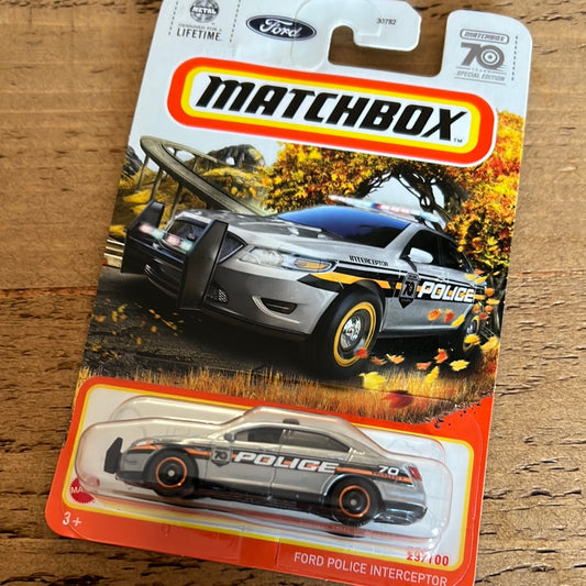 Matchbox 70 Special Edition Ford Police Interceptor
