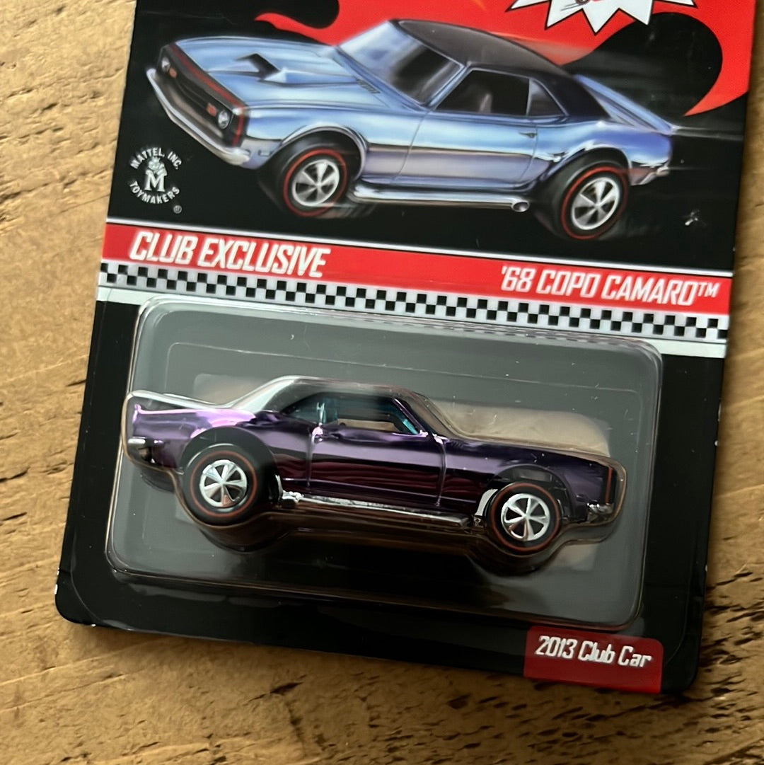 2013 Hot Wheels RLC Exclusive Club Car '68 sold COPO Camaro #2345 of 4500