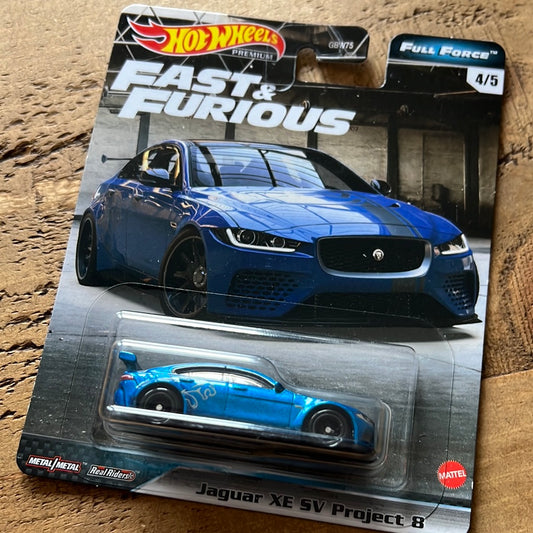 Hot Wheels Premium Fast & Furious Jaguar XE SV Project 8