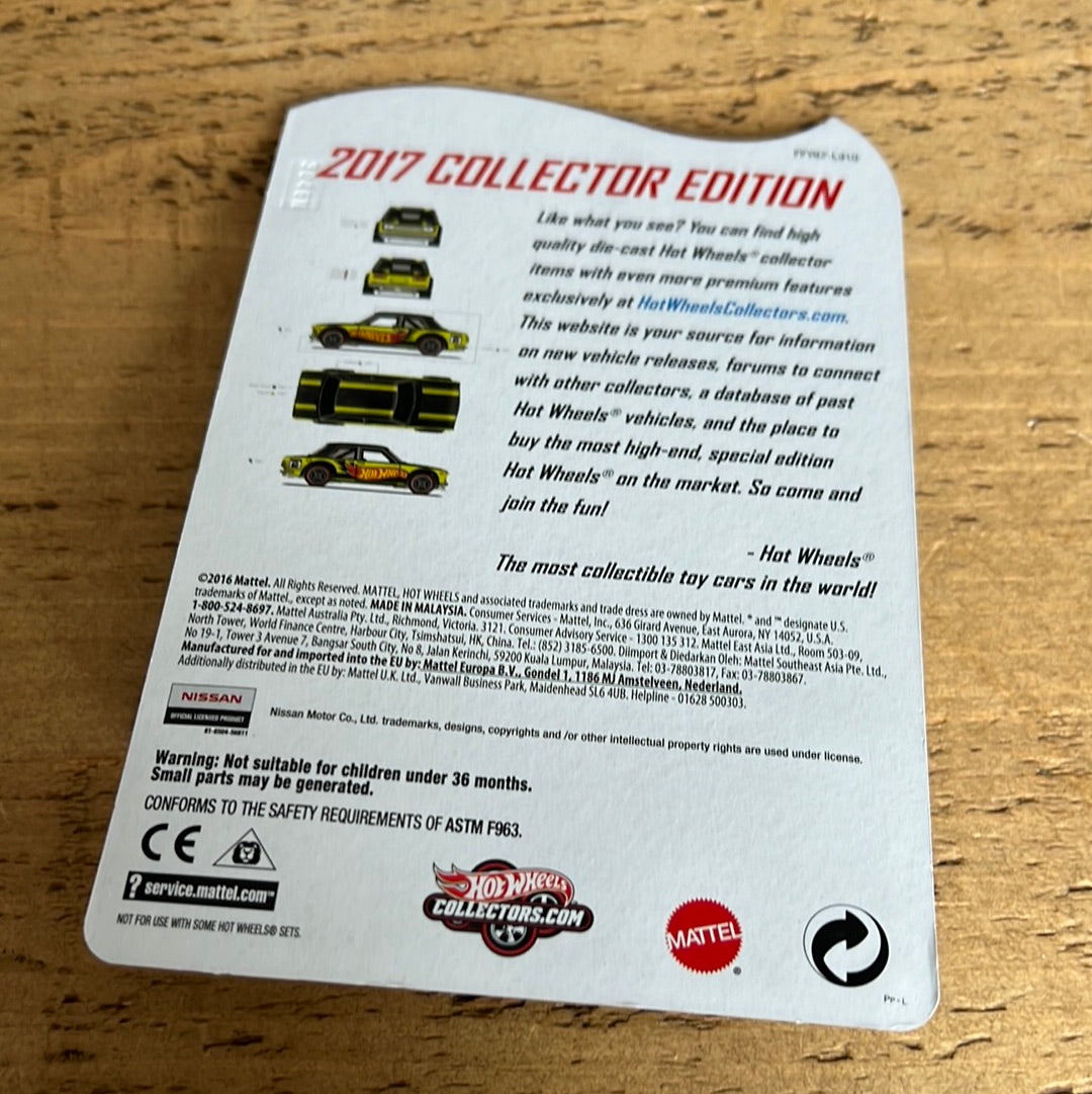 Hot Wheels Collector Edition Mail In Datsun Bluebird 510