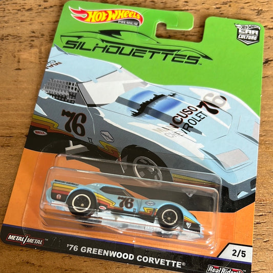 Hot Wheels Premium Silhouettes 76 Greenwood Corvette