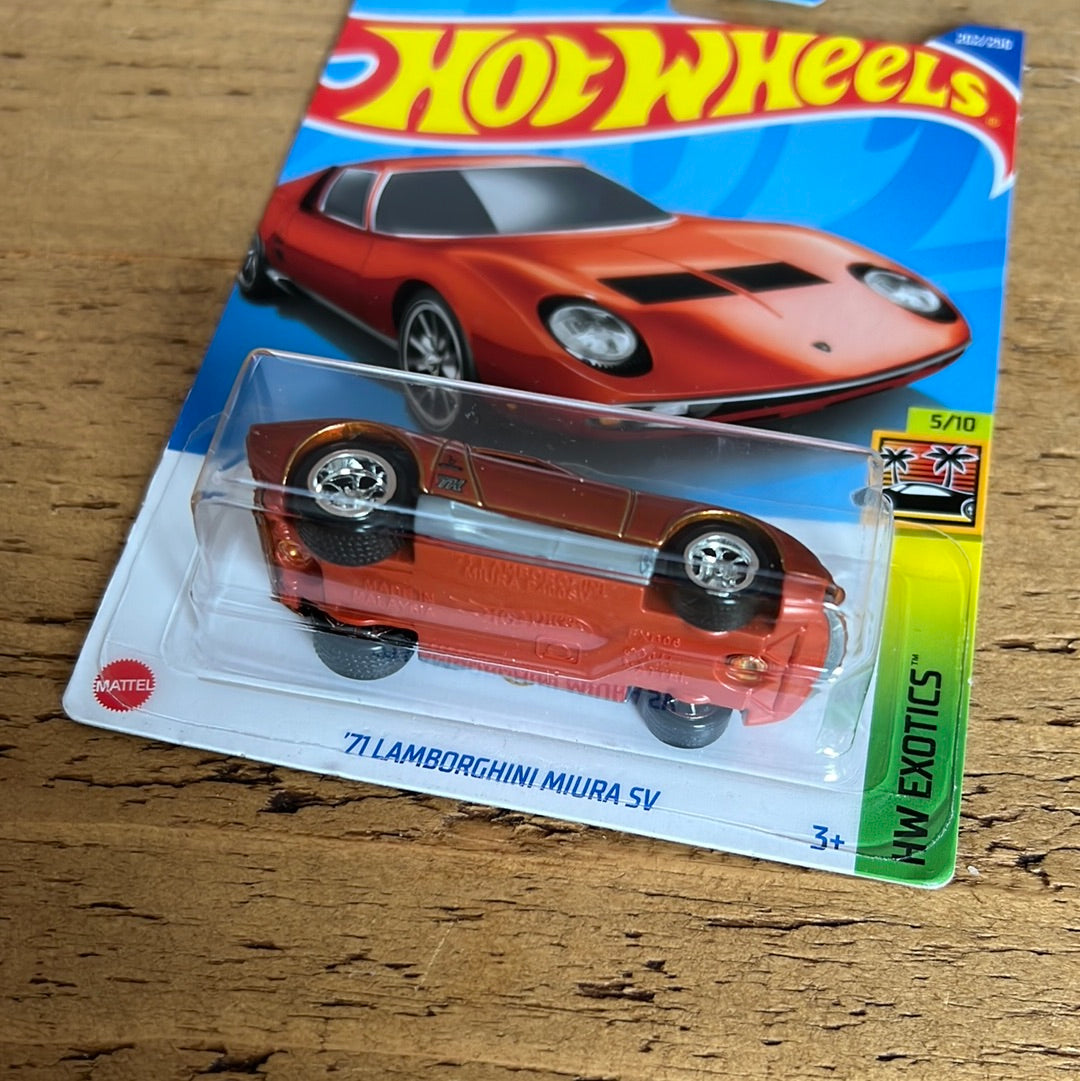 71 newest Lamborghini miura sv hotwheel super treasure hunt