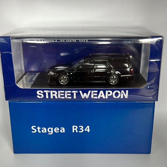 Street Weapon Nissan Stagea R34 GTR Front End Black
