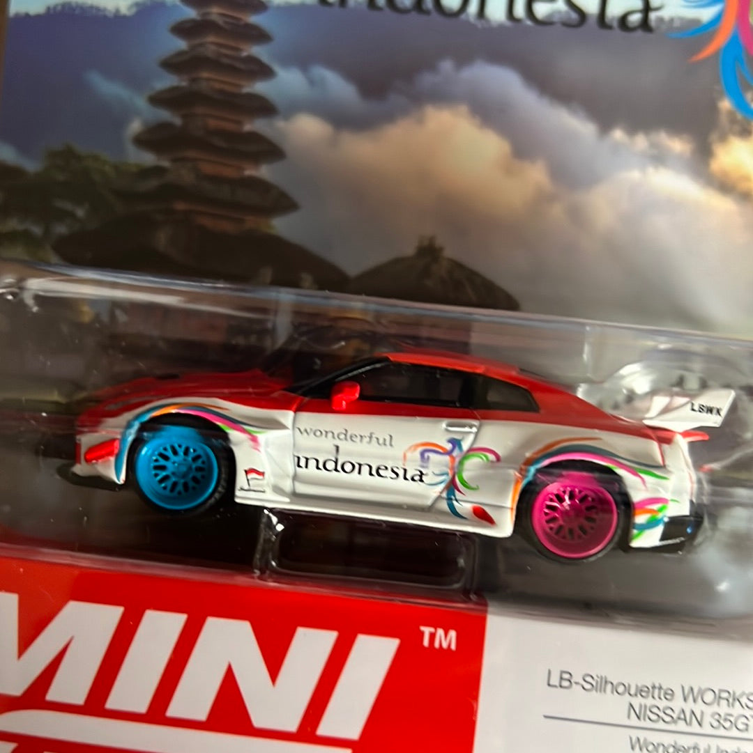 Mini GT Nissan Skyline R35 GTR LBWK Indonesia Special Edition #384