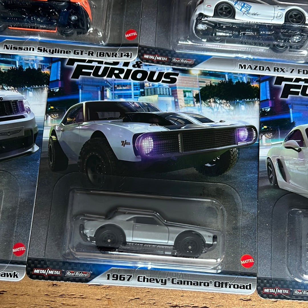 Hot Wheels Premium Fast & Furious Set Of 5