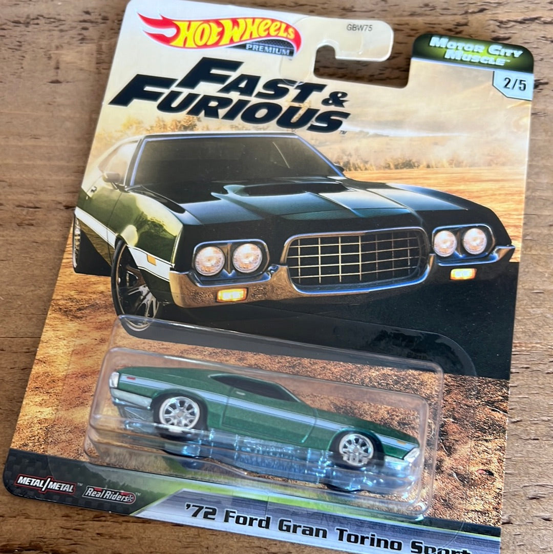 Hot Wheels Premium Fast & Furious 72 Ford Gran Torino Sport