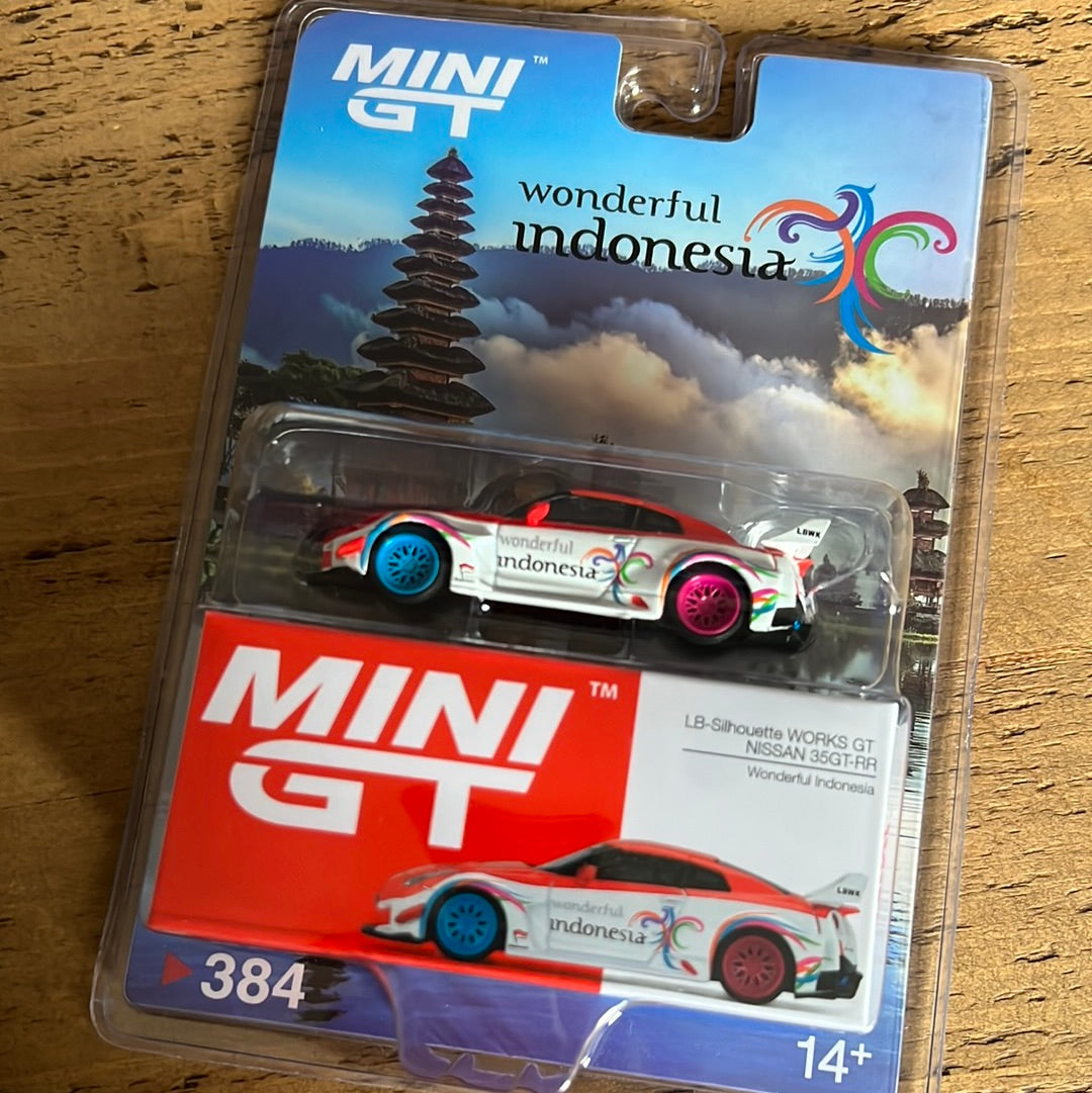 Mini GT Nissan Skyline R35 GTR LBWK Indonesia Special Edition #384