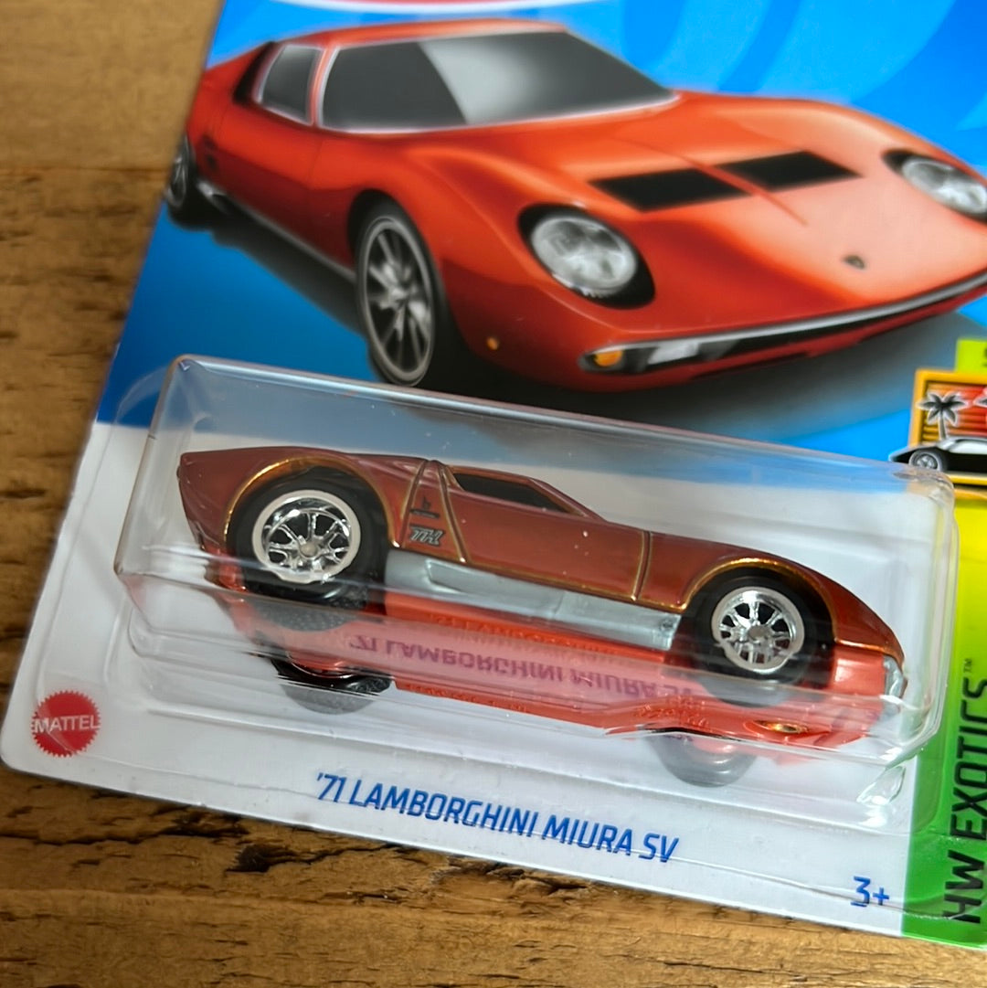 Hot Wheels 71' Lamborghini Miura SV Super top Treasure Hunt