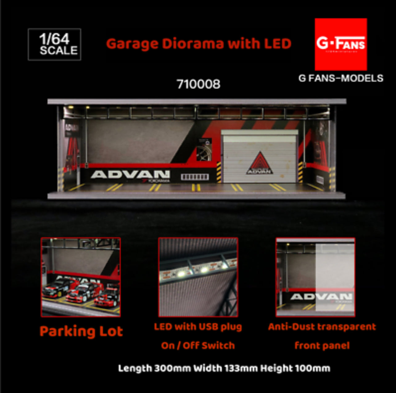 G Fans Advan Garage Diorama