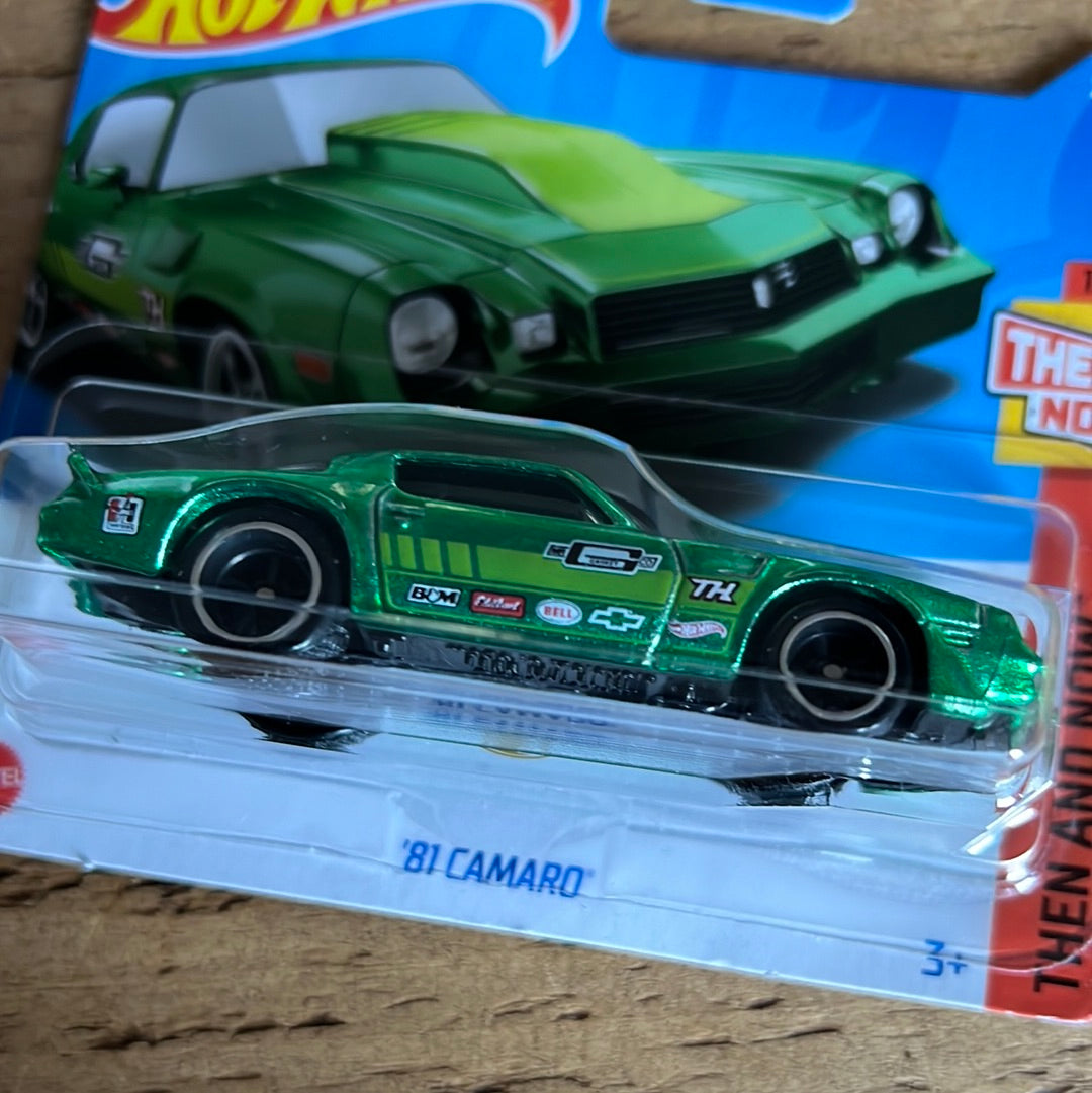 Hot Wheels Super Treasure Hunt 81 Camaro Short Card