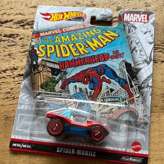 Hot Wheels Premium Spider Mobile Spiderman Retro Entertainment